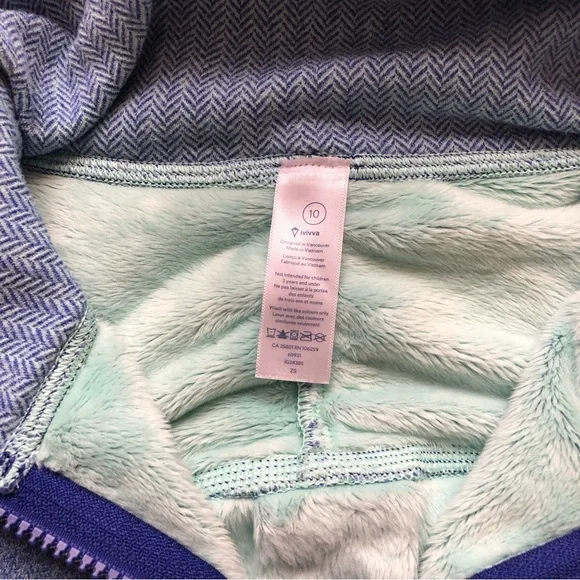 Ivivva 3/4 zip lined jacket - Picture 4 of 4